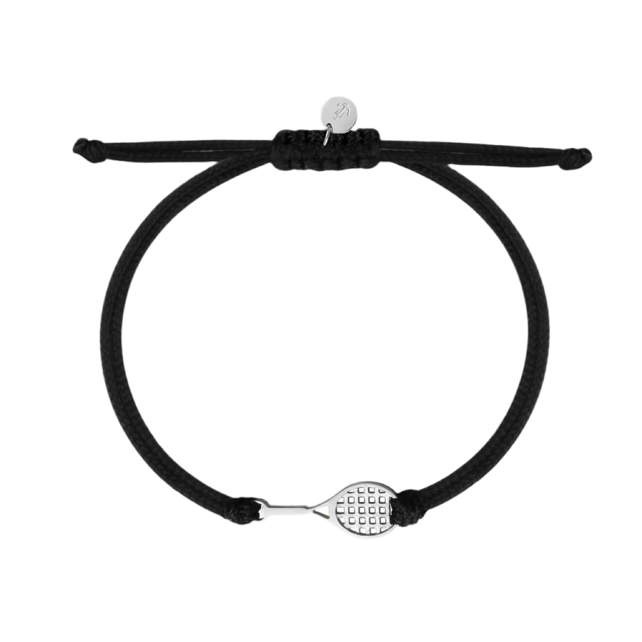 Tennis Armband schwarz/silber