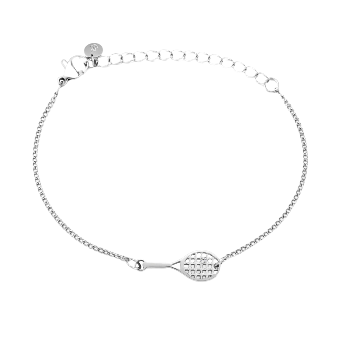 Tennis Chain Armband Silber