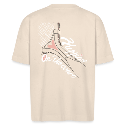 „Happiest On The Court“ Tee NEU - Naturweiß