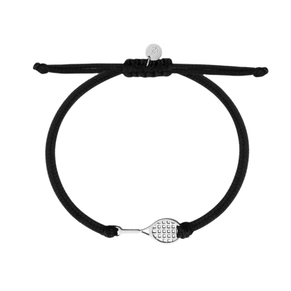 Tennis Armband schwarz/silber