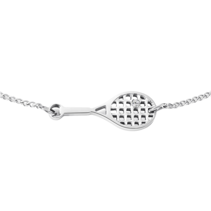 Tennis Chain Armband Silber
