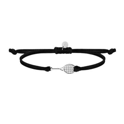 Tennis Armband schwarz/silber
